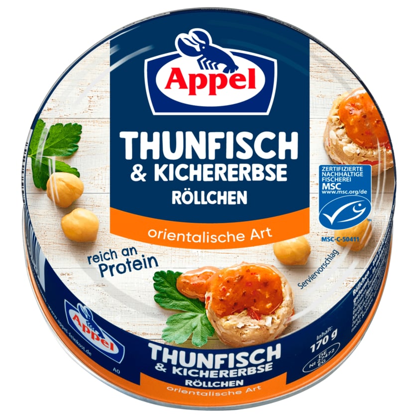 Appel Thunfisch & Kichererbse Röllchen 170g